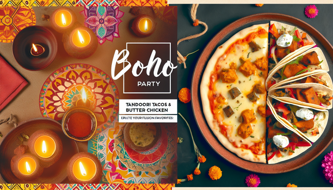 Tandoori Tacos & Butter Chicken Pizza